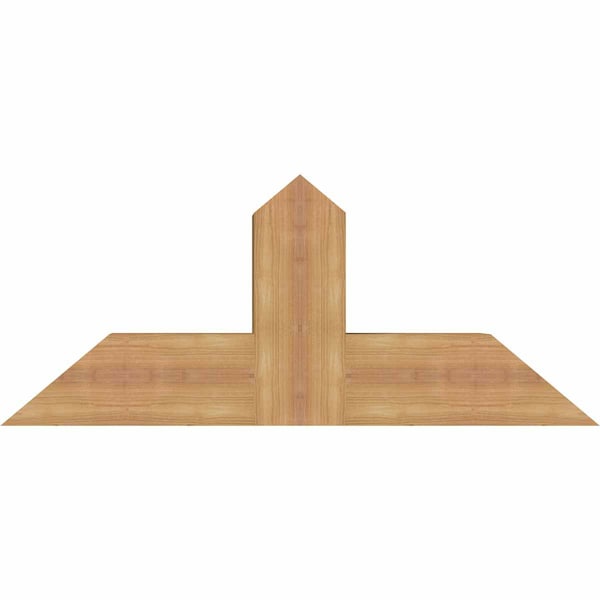 Ekena Millwork Portland Timber Gable Bracket, Western Red Cedar, 36"W x 15"H x 5 1/2"D x 5 1/2"F, 10/12 Pitch GBW036X15X0606POR00SWR - main